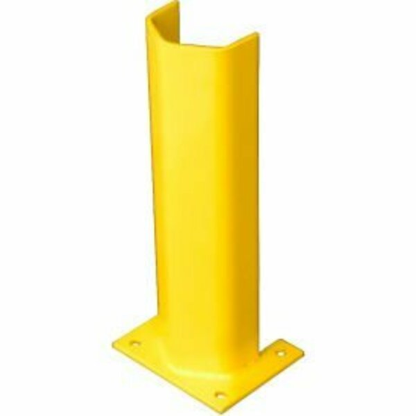 Bluff Mfg 1/2" Thick 18" H Steel Post Protector Yellow 1/2PO18SY